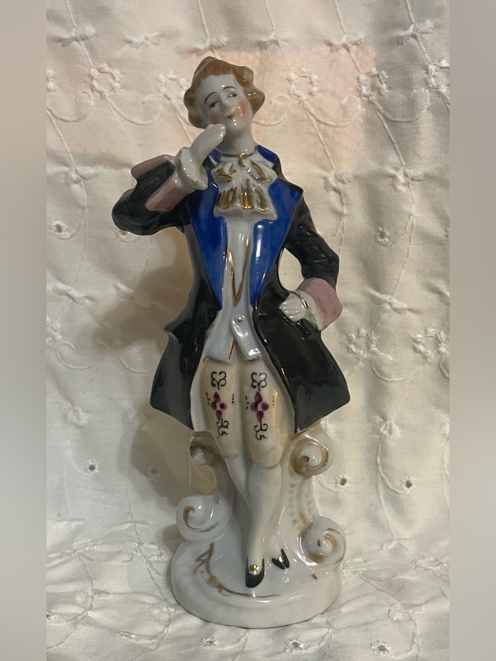 Vintage  porcelain figurine of a Victorian gentleman
